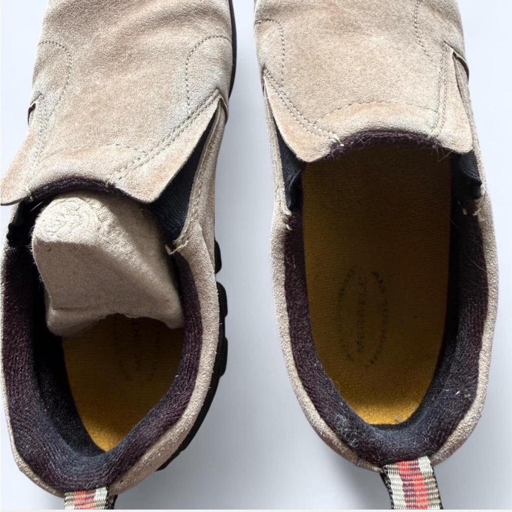 Merrell Tan Suede Slip-On Hiking Shoes Great Traction for Hiking! - Picture 7 of 9